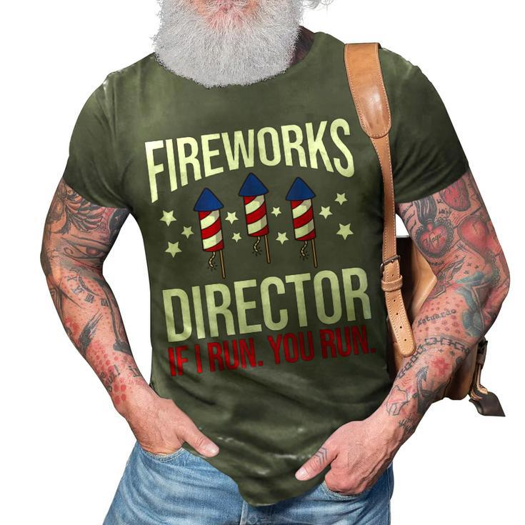 Fourth Of July 4Th July Fireworks Boom Fireworks Director  3D Print Casual Tshirt