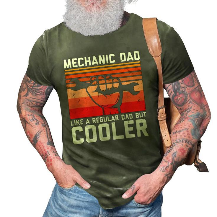 Funny Car Graphic Car Mechanics Car Fathers Car Repair Dads 3D Print Casual Tshirt