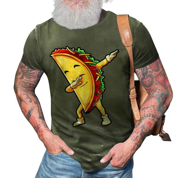 Funny Dabbing Taco Cinco De May Mexican Food 3D Print Casual Tshirt