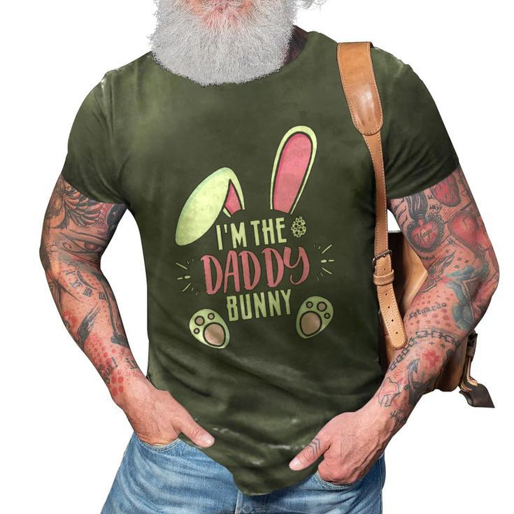 Funny Easter Im Daddy Bunny For Dads Family Group 3D Print Casual Tshirt