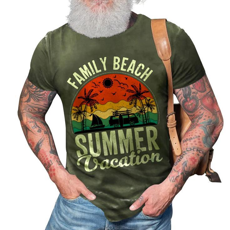 Funny  Enjoy The Summer Family Beach Summer Vacation  3D Print Casual Tshirt