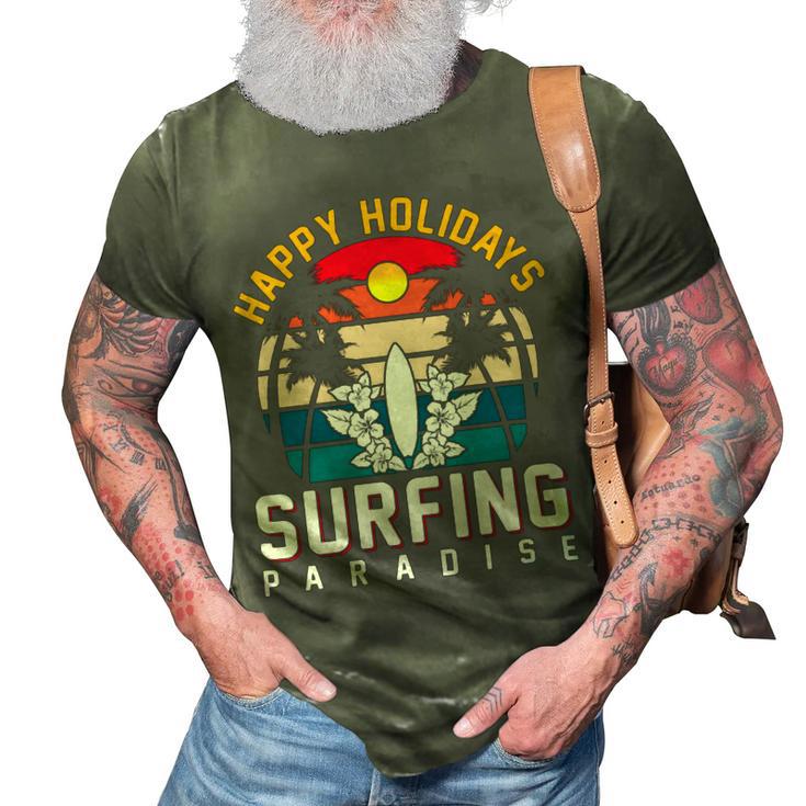 Funny Enjoy The Summer Holiday Summer Surfing Paradise 3D Print Casual Tshirt