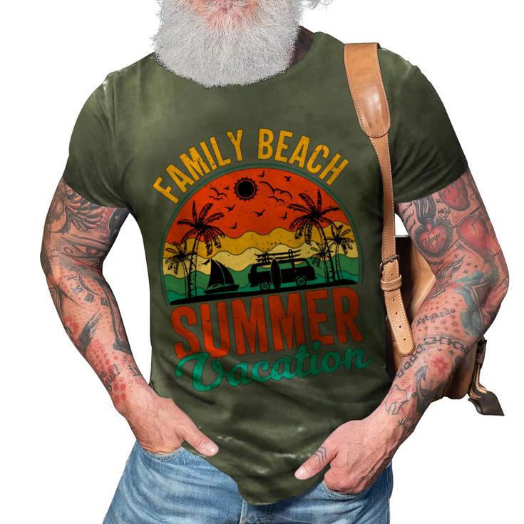 Funny Family Beach Summer Vacation  3D Print Casual Tshirt