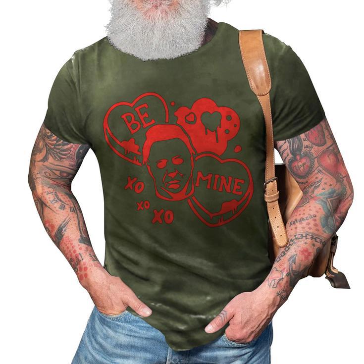 Funny Horror Valentines Day 3D Print Casual Tshirt