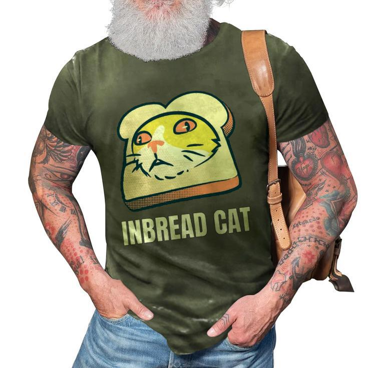 Funny Inbread Toasted Cat Meme Toast Bread Kitten 3D Print Casual Tshirt
