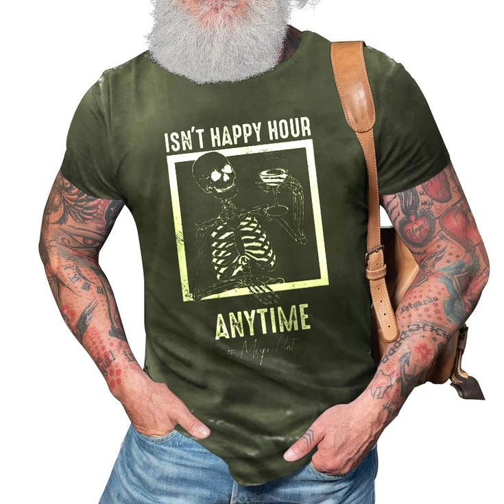 Funny Mega Pint - Isnt Happy Hour Anytime Mega Pint  3D Print Casual Tshirt