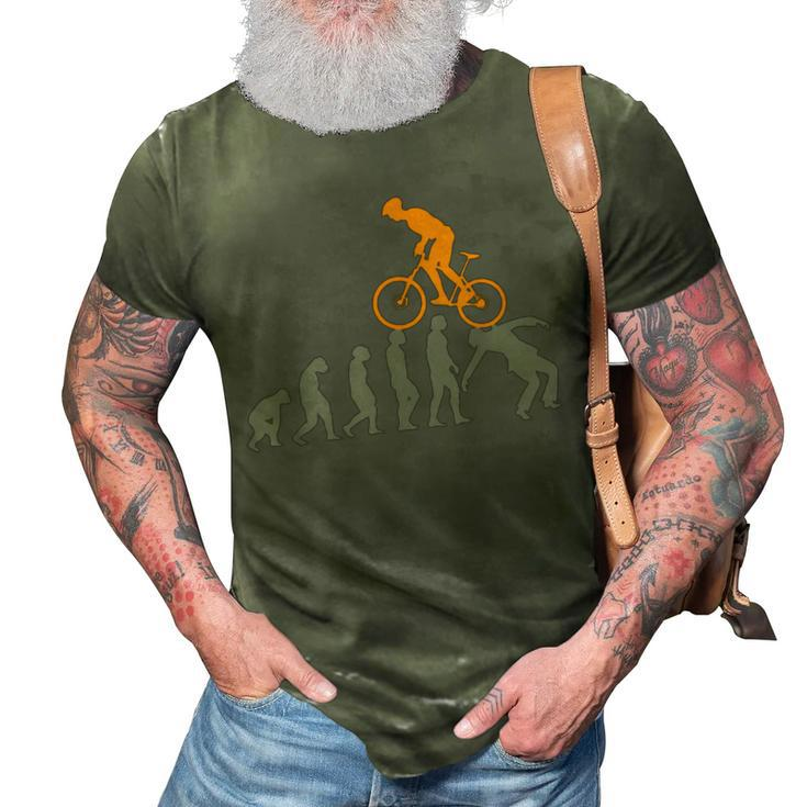 Funny Mountain Bike Evolution Biker Best 3D Print Casual Tshirt