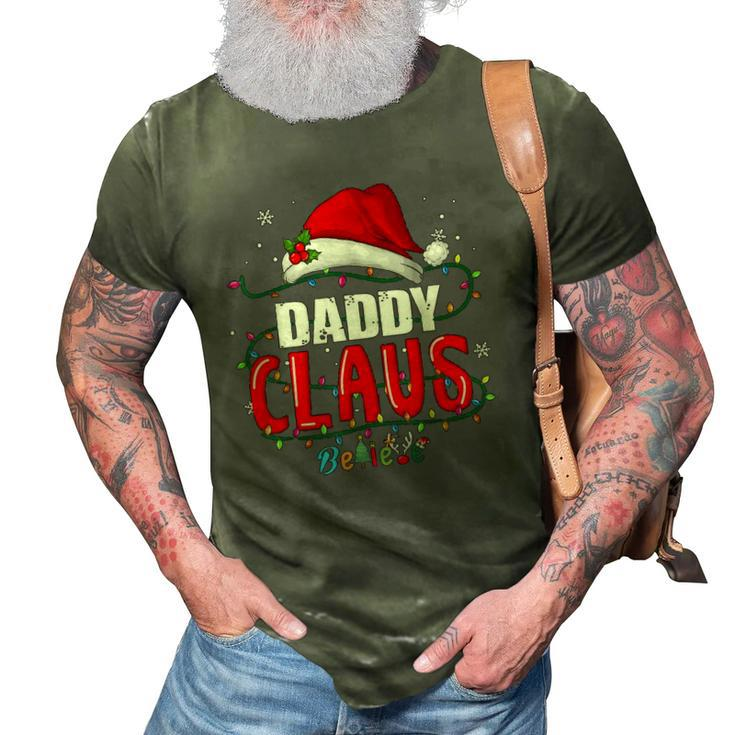 Funny Santa Daddy Claus Christmas Matching Family 3D Print Casual Tshirt