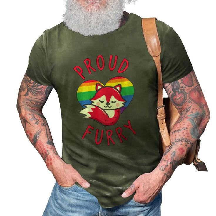 Furry Cosplay Or Furry Convention Or Proud Furry  3D Print Casual Tshirt