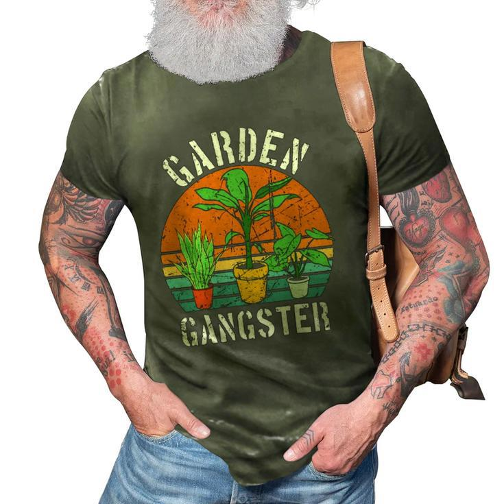 Garden Gangster For Gardener Gardening Vintage 3D Print Casual Tshirt