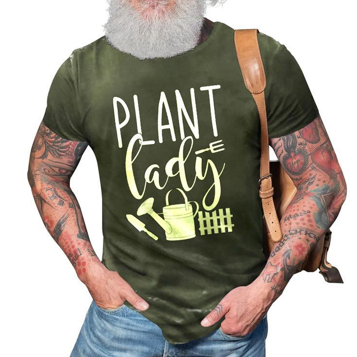 Gardener Women Girls Gift Plant Lady Horticulture Gardening 3D Print Casual Tshirt