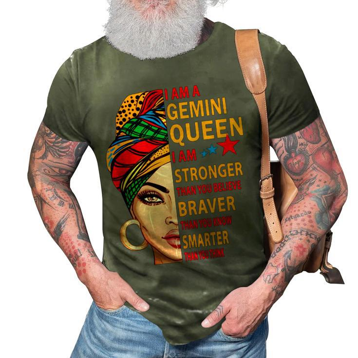 Gemini Queen I Am Stronger Birthday Gift For Gemini Zodiac  3D Print Casual Tshirt