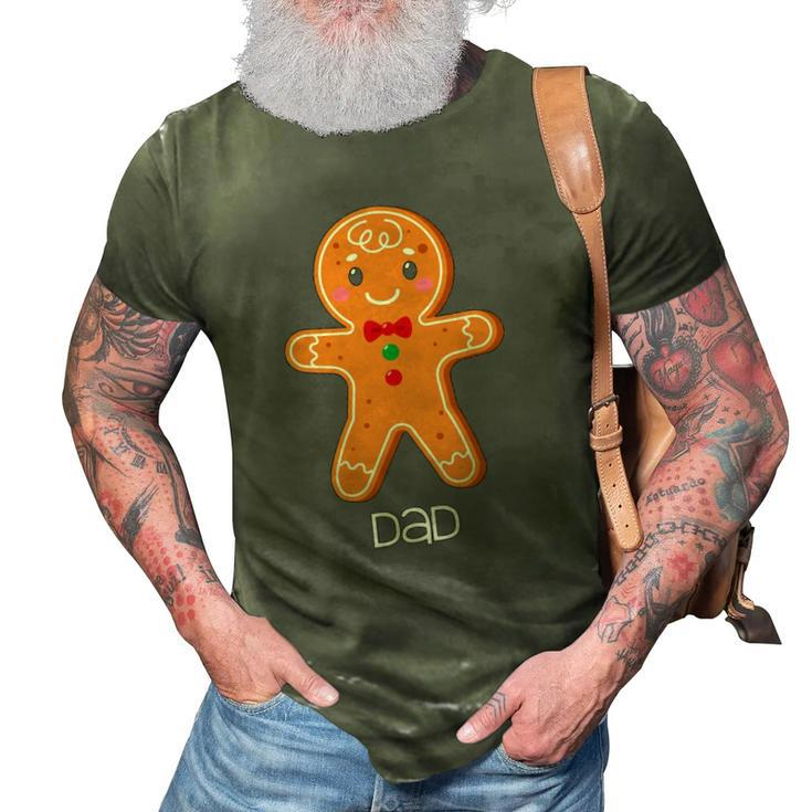Gingerbread Dad Christmas Matching Pajamas For Family Xmas 3D Print Casual Tshirt