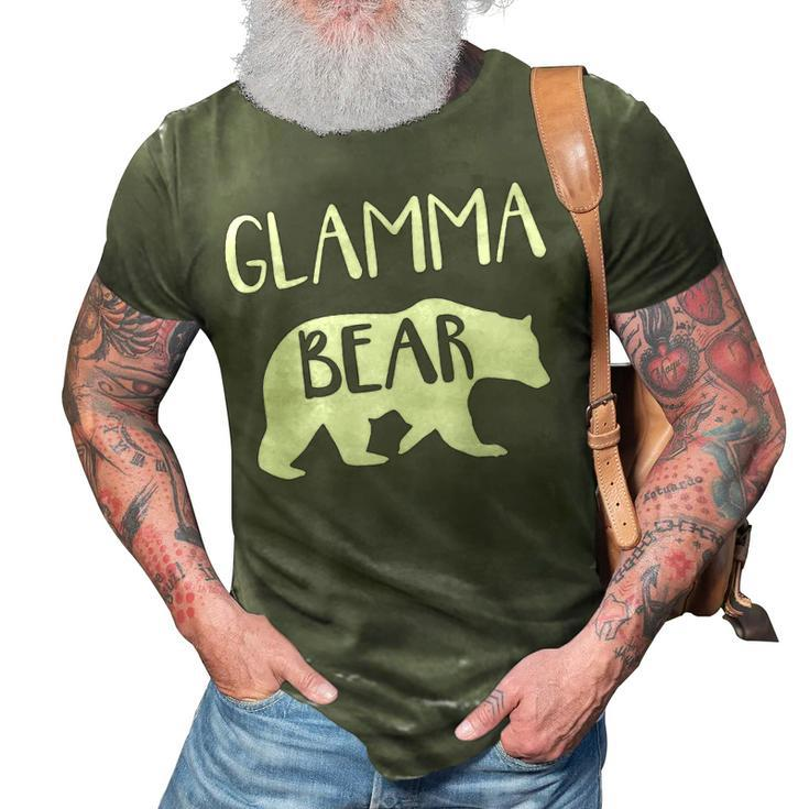 Glamma Grandma Gift   Glamma Bear 3D Print Casual Tshirt