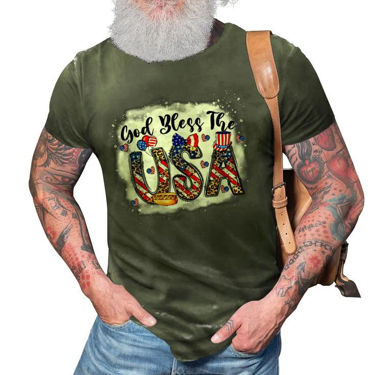 God Bless The Usa - Christian 4Th Of July  3D Print Casual Tshirt