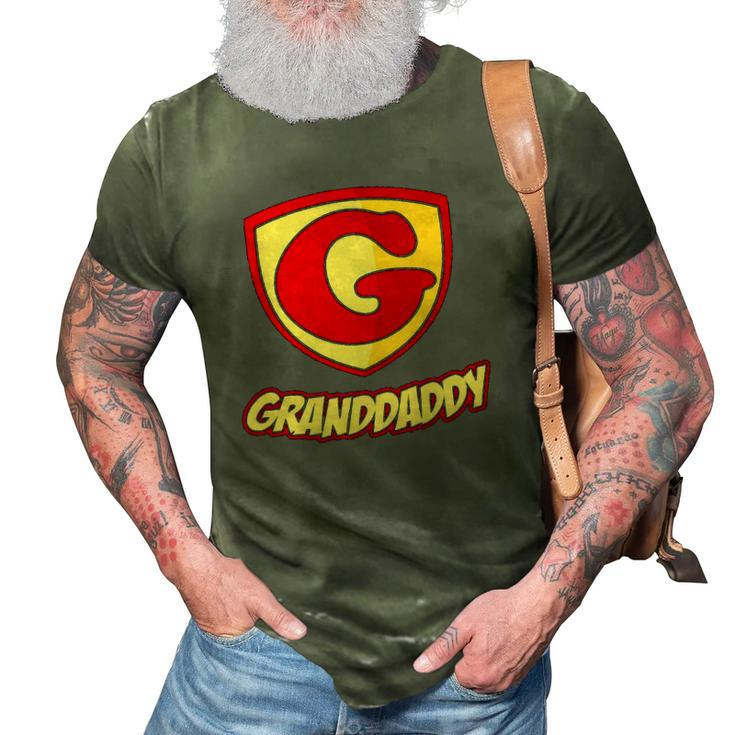 Granddaddy Superhero Boy - Fathers Day Gift Tee 3D Print Casual Tshirt