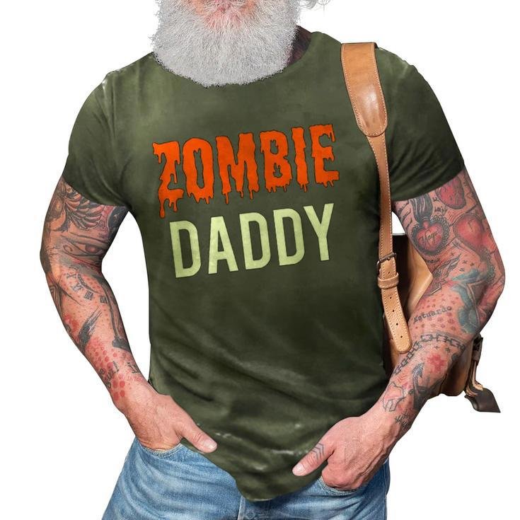Halloween Family Zombie Daddy Costume For Men  3D Print Casual Tshirt