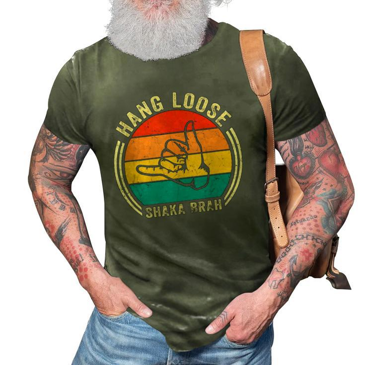 Hang Loose Shaka Brah Hand Sign Surfer Vibes Surfing Hawaii 3D Print Casual Tshirt