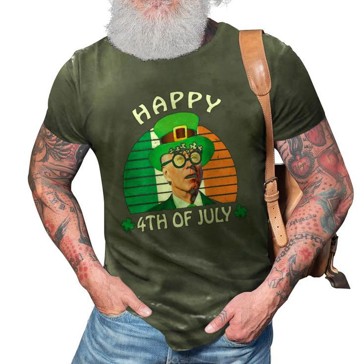 Happy 4Th Of July Joe Biden Leprechaun St Patricks Day 3D Print Casual Tshirt