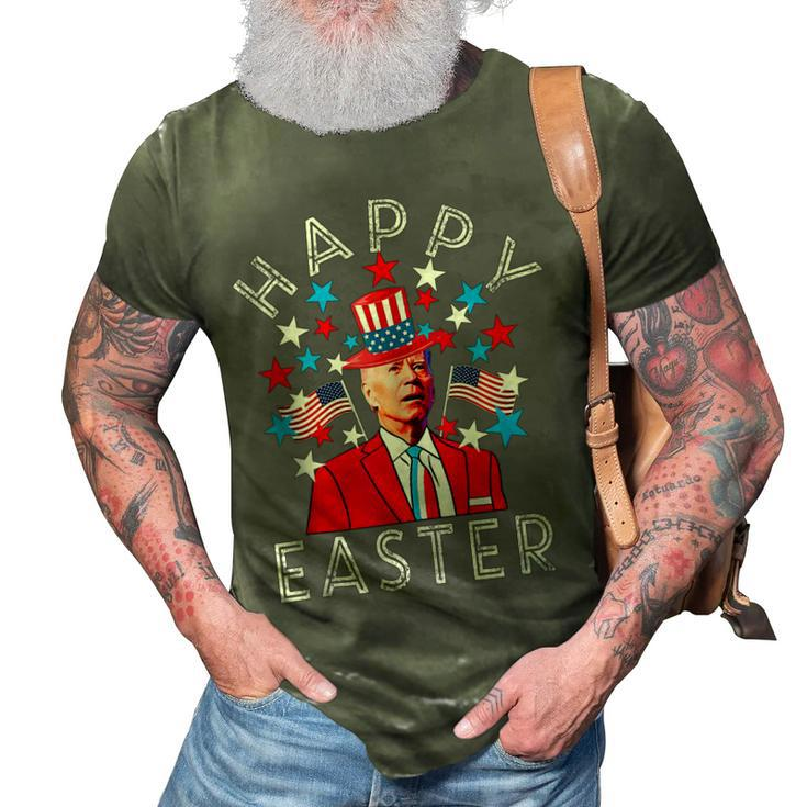 Happy Easter Joe Biden 4Th Of July Memorial Independence Day  V2 3D Print Casual Tshirt