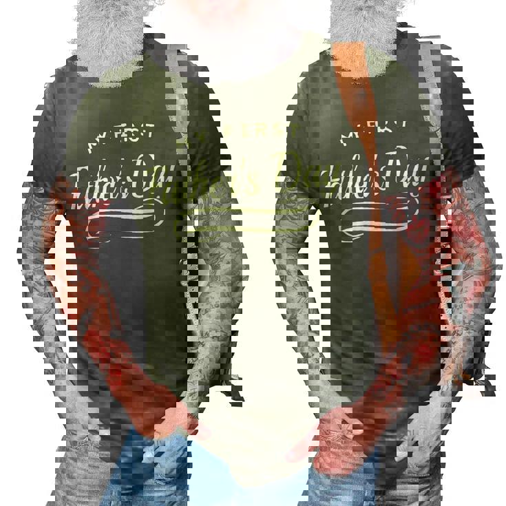 Happy First Fathers Day - New Dad Gift 3D Print Casual Tshirt