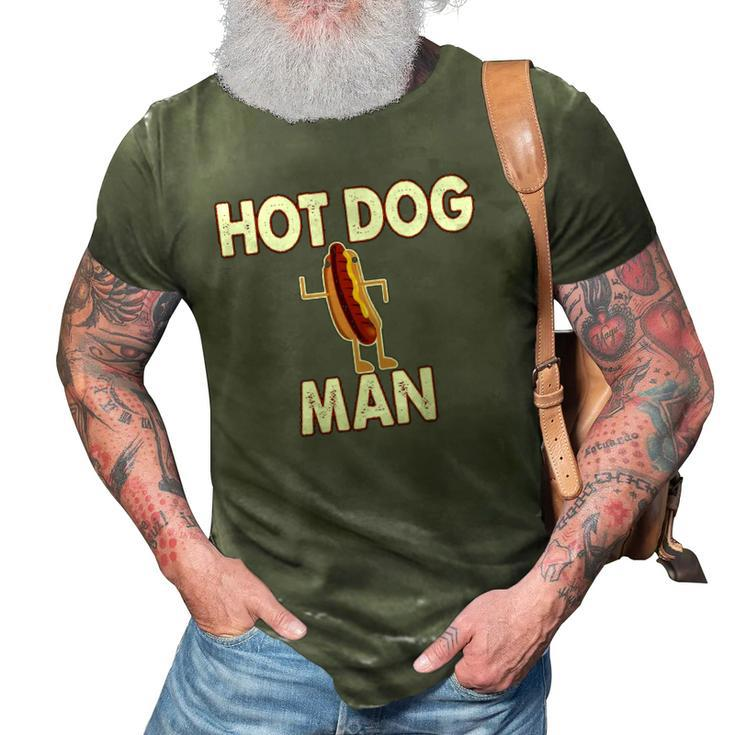 Hot Dog Funny Hot Dog Man Gift Tee 3D Print Casual Tshirt