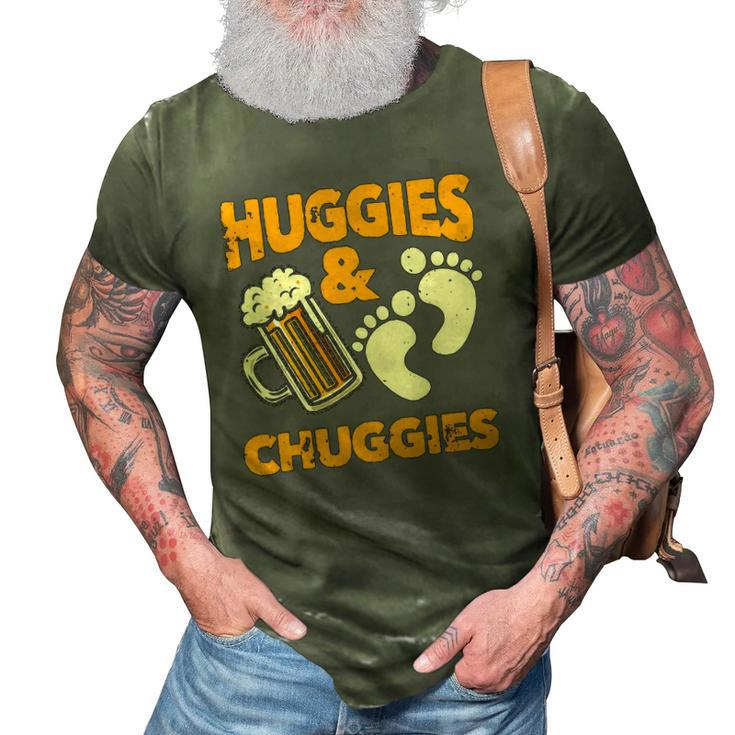 Huggies And Chuggies Funny Future Father Party Gift 3D Print Casual Tshirt