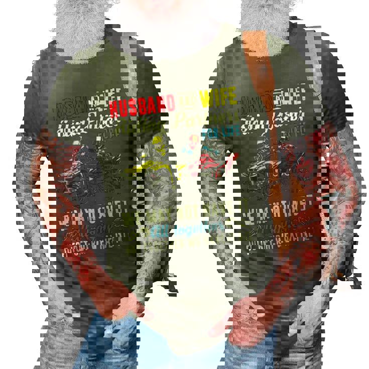 Husband & Wife Riding Partners For Life 4 Wheeler Quad Bike 3D Print Casual Tshirt