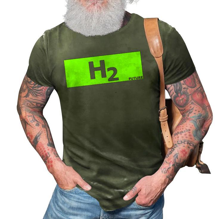 Hydrogen H2 Future Chemistry Lover Gift 3D Print Casual Tshirt