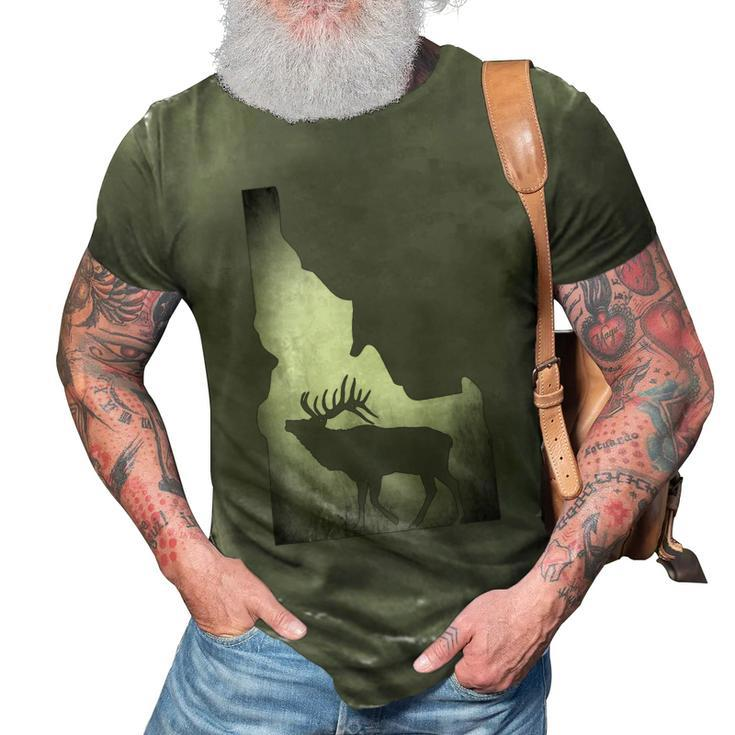 Idaho Elk Hunting  V3 3D Print Casual Tshirt