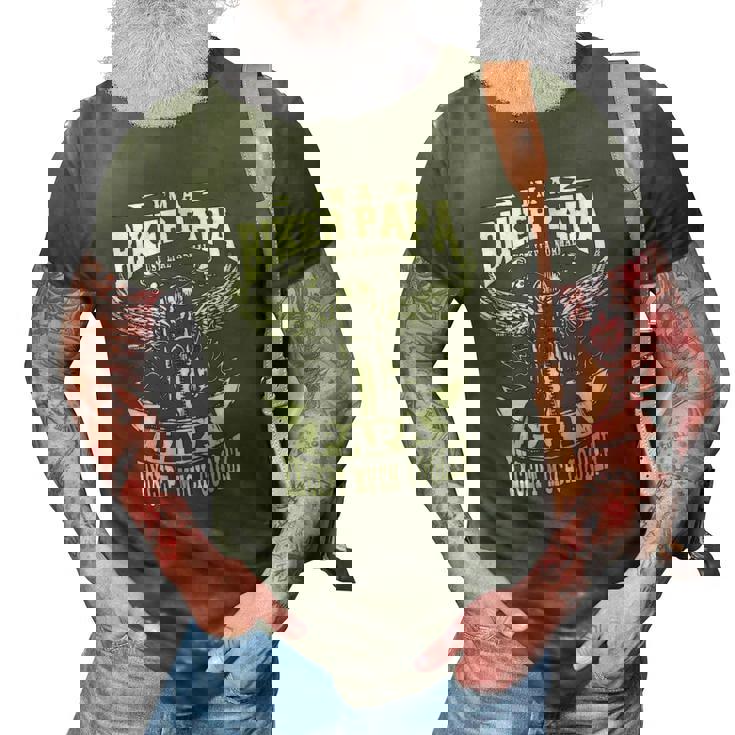 Im A Biker Papa Just Like A Normal Papa Except Much Cooler  3D Print Casual Tshirt