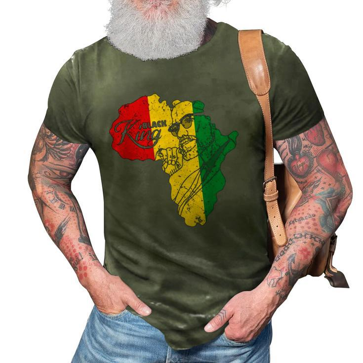 Im Black King History Patriotic African American Man 3D Print Casual Tshirt