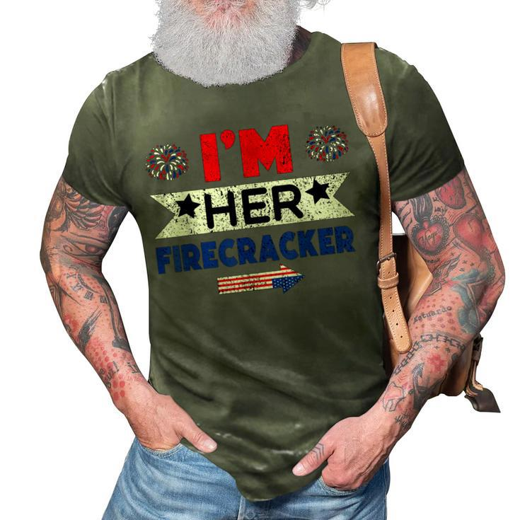 Im Her Firecracker 4Th Of July Matching Couple For Her  3D Print Casual Tshirt