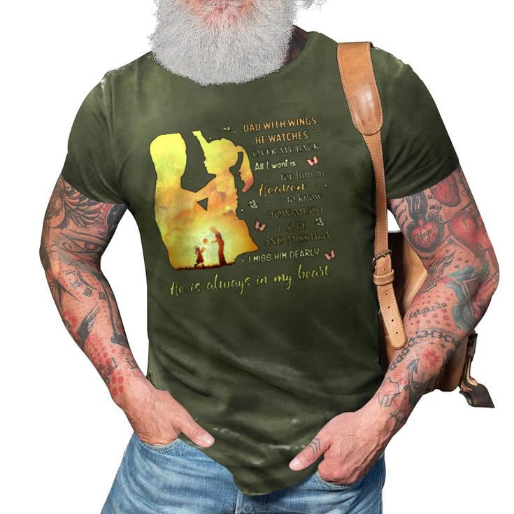 Im Not A Fatherless Daughter I Am A Daughter To A Dad In Heaven 3D Print Casual Tshirt