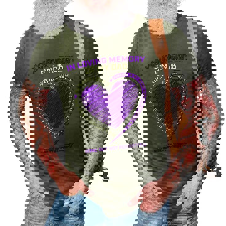 In Loving Memory S Dad Father Daddy Heaven In Memory 3D Print Casual Tshirt