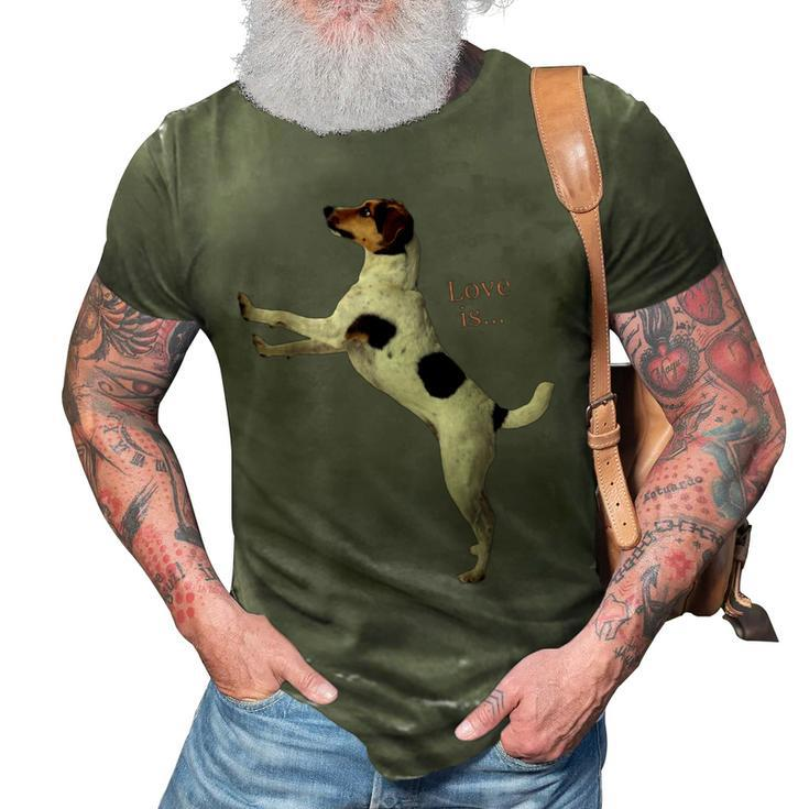 Jack Russell Terrier  Mom Dad Women Men Kids Love Dog  3D Print Casual Tshirt