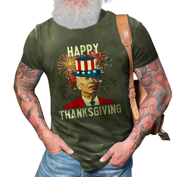 Joe Biden Thanksgiving For Funny 4Th Of July 3D Print Casual Tshirt