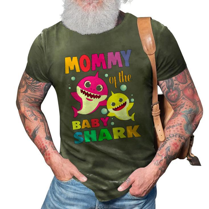 Kids Mommy Of The Birthday Shark Mom Matching Family 3D Print Casual Tshirt