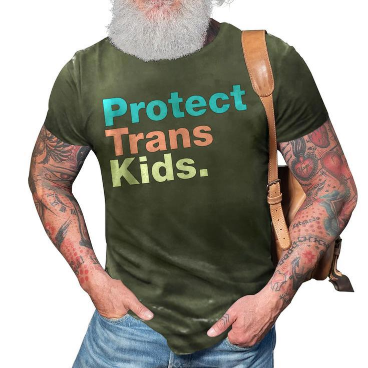 Lgbt Support Protect Trans Kid Lgbt Pride  V2 3D Print Casual Tshirt