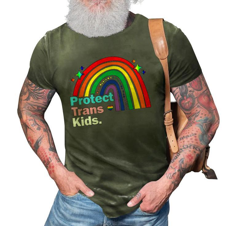 Lgbt Support Protect Trans Kid Pride Lgbt Rainbow 3D Print Casual Tshirt