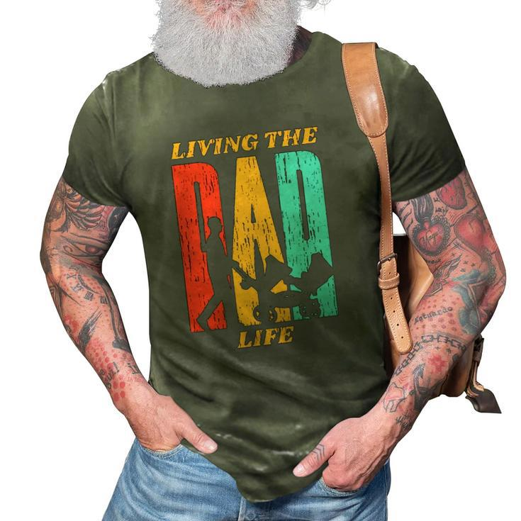 Living The Dad Life Retro 3D Print Casual Tshirt