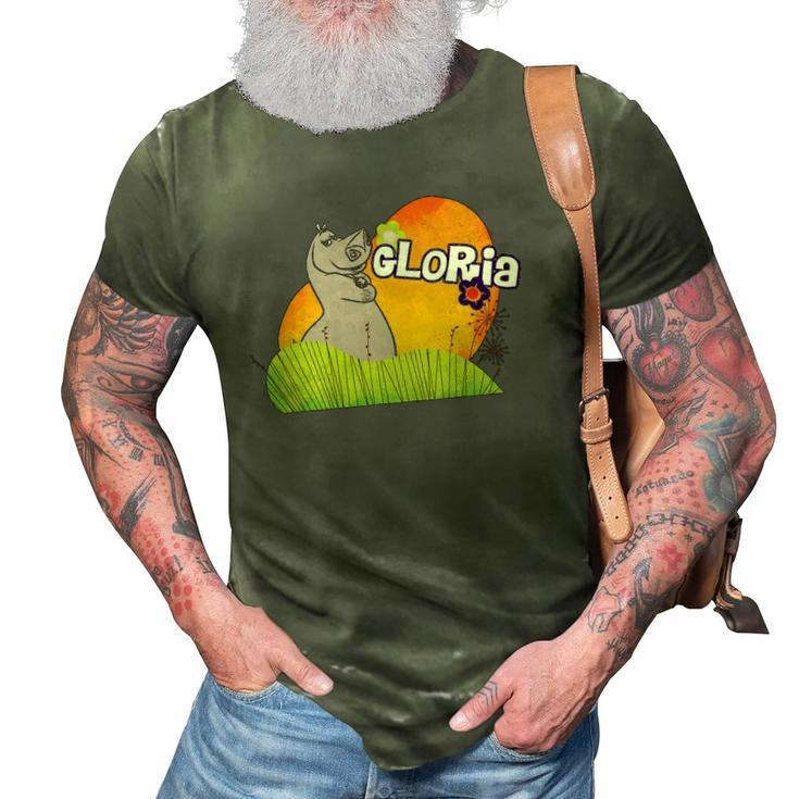 Madagascar Gloria Grass And Flowers Poster 3D Print Casual Tshirt
