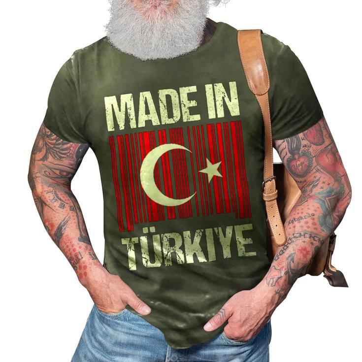 Made In Turkey Flag Turkish 8 Shirt 3D Print Casual Tshirt