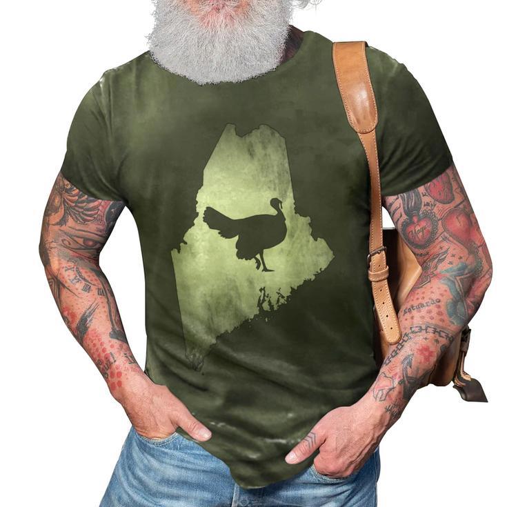 Maine Turkey Hunting Thanksgiving Day 7 Shirt 3D Print Casual Tshirt