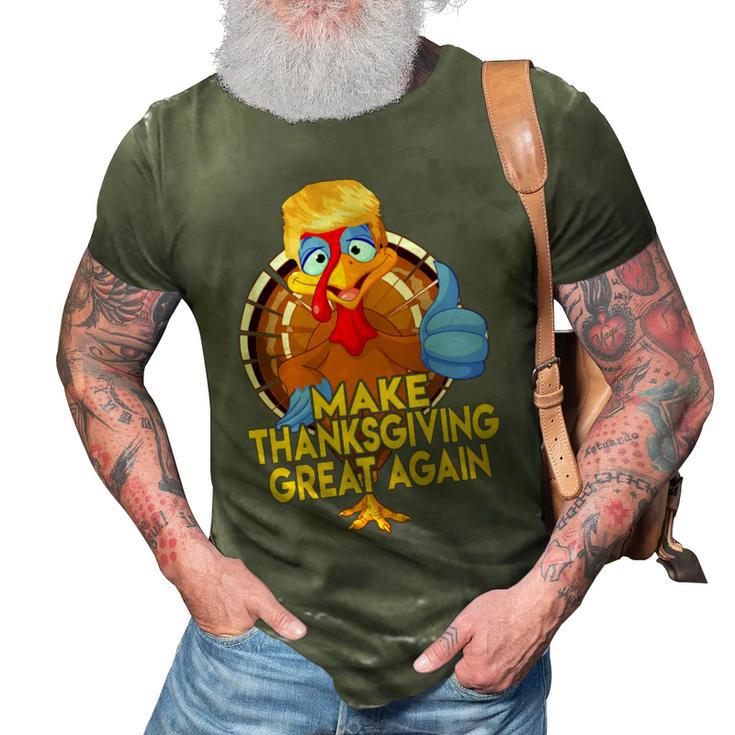 Make Thanksgiving Great Again Funny 2 Shirt 3D Print Casual Tshirt