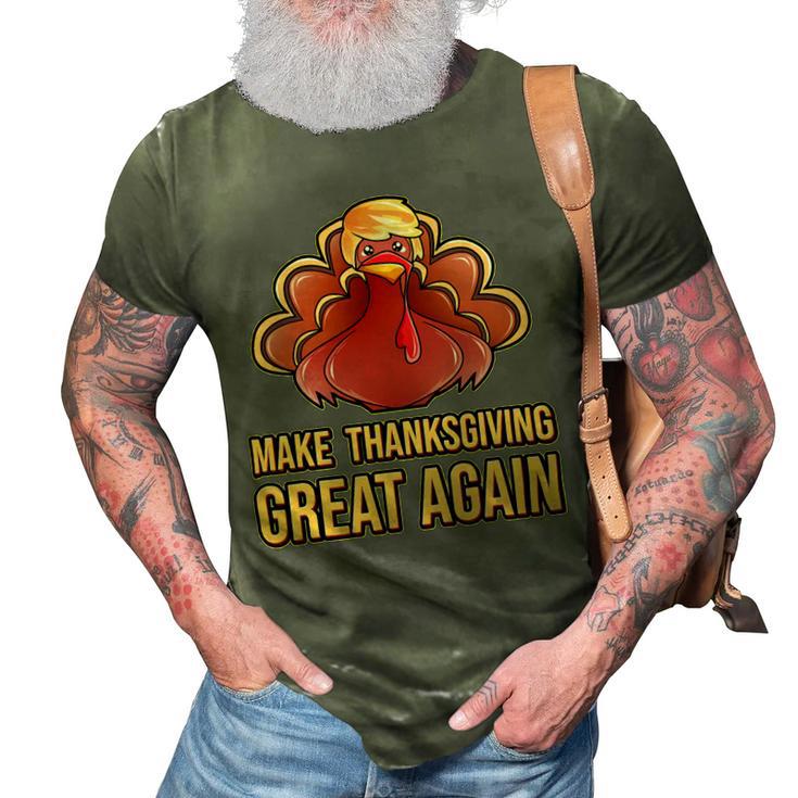 Make Thanksgiving Great Again Trump 907 Shirt 3D Print Casual Tshirt