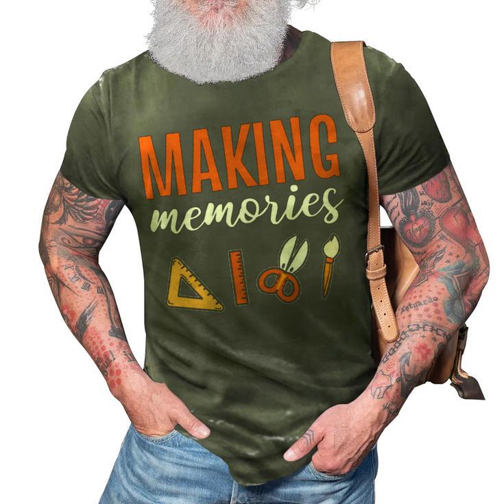 Making Memories Scrapbooking Scrapbook 3D Print Casual Tshirt