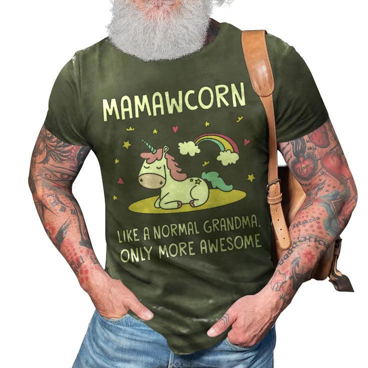 Mamaw Grandma Gift   Mamaw Unicorn 3D Print Casual Tshirt