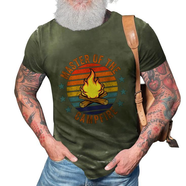 Master Of The Campfire Camping Vintage Camper Summer Retro  3D Print Casual Tshirt
