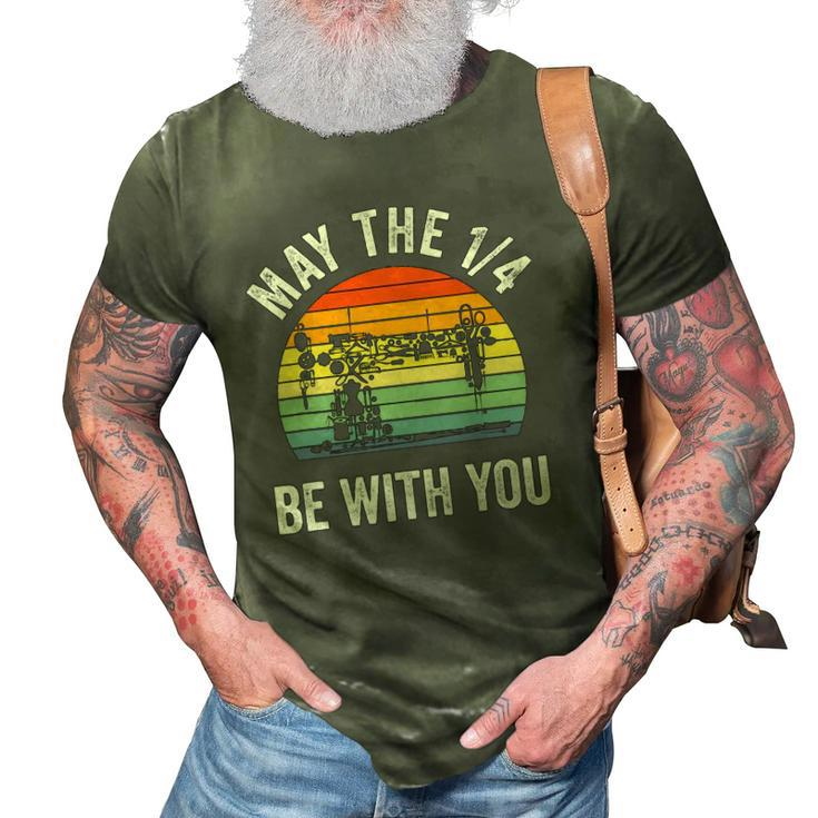 May The 14 Be With You Sewing Machine Quilting Vintage 3D Print Casual Tshirt